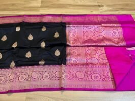 Pure Katan Silk Handloom Banarasi Kadva Saree