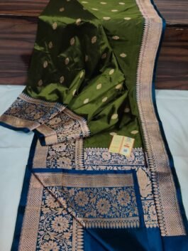 Beautiful Pure Katan Silk Handloom Banarasi Kadva Saree