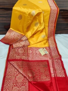 Beautiful Pure Katan Silk Handloom Banarasi Kadva Saree with Premium Quality