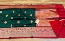 Pure Katan Silk Handloom Banarasi Kadva Saree With Pure Zari Woven