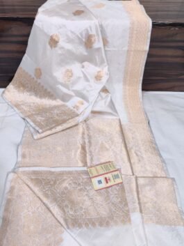 Beautiful Pure Katan Silk Handloom Banarasi Kadva Saree with